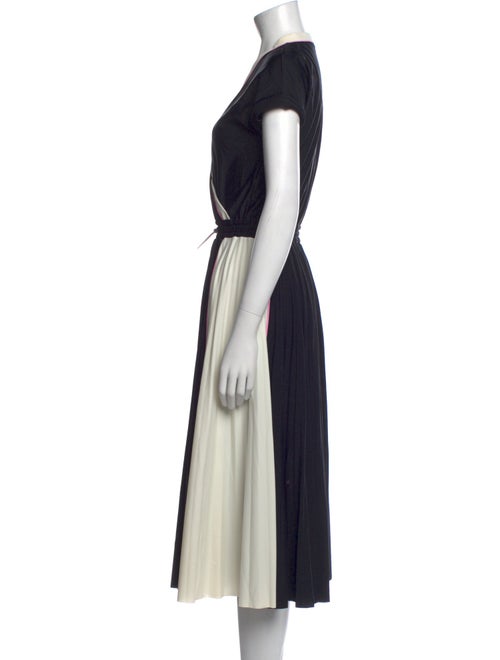 Valentino V-Neck Midi Length Dress