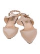 Valentino Leather Studded Accents Slingback Flats