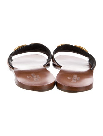 Valentino Leather Slides