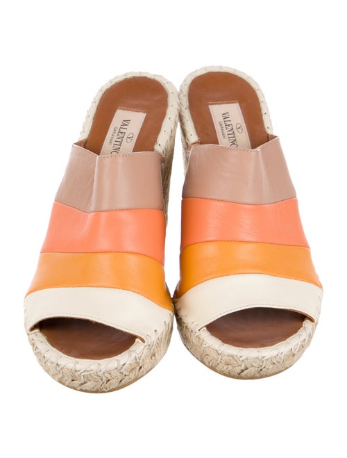 Valentino Leather Printed Espadrilles