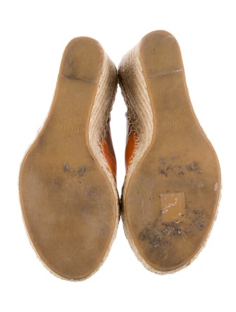 Valentino Leather Printed Espadrilles