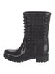 Valentino Rockstud Accents Rubber Rain Boots