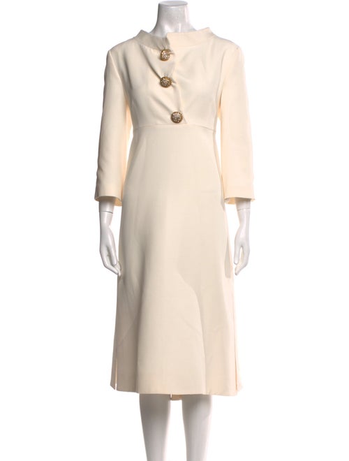 Valentino Virgin Wool Long Dress