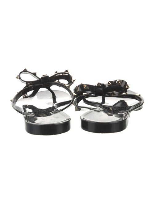 Valentino Rockstud Accents Rubber Slides