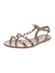 Valentino Rockstud Accents Rubber Gladiator Sandals