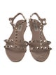 Valentino Rockstud Accents Rubber Gladiator Sandals