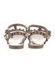 Valentino Rockstud Accents Rubber Gladiator Sandals