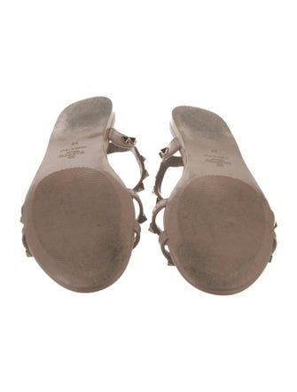 Valentino Rockstud Accents Rubber Gladiator Sandals