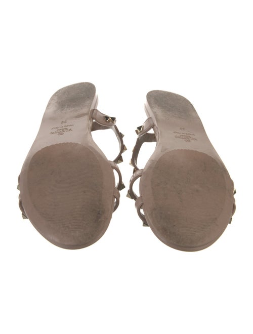 Valentino Rockstud Accents Rubber Gladiator Sandals