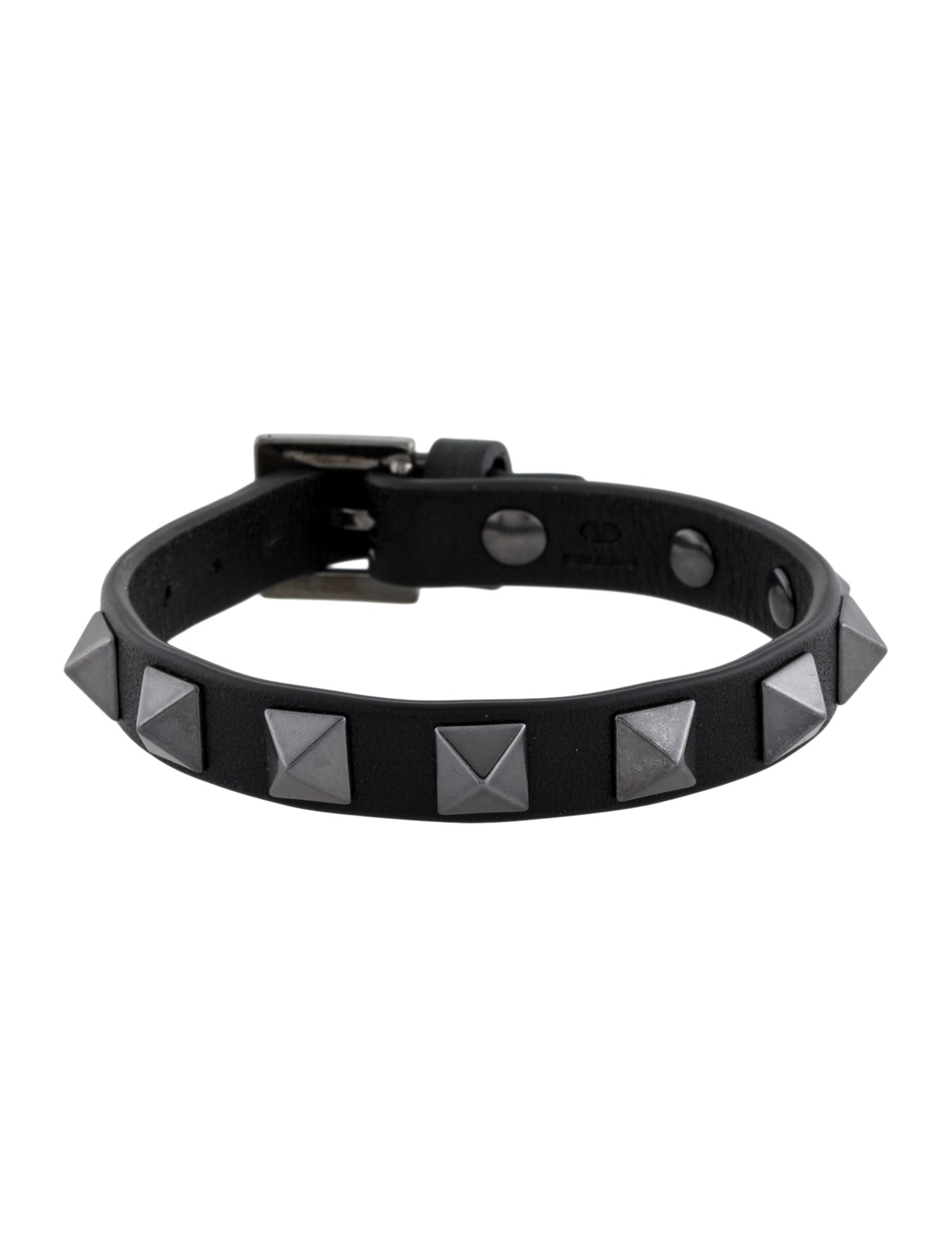 Valentino Leather Rockstud Wrap Bracelet