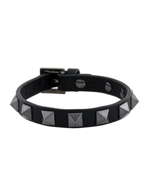 Valentino Leather Rockstud Wrap Bracelet