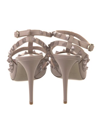 Valentino Rockstud Accents Leather T-Strap Pumps