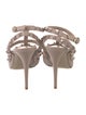 Valentino Rockstud Accents Leather T-Strap Pumps