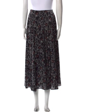Valentino Silk Midi Length Skirt