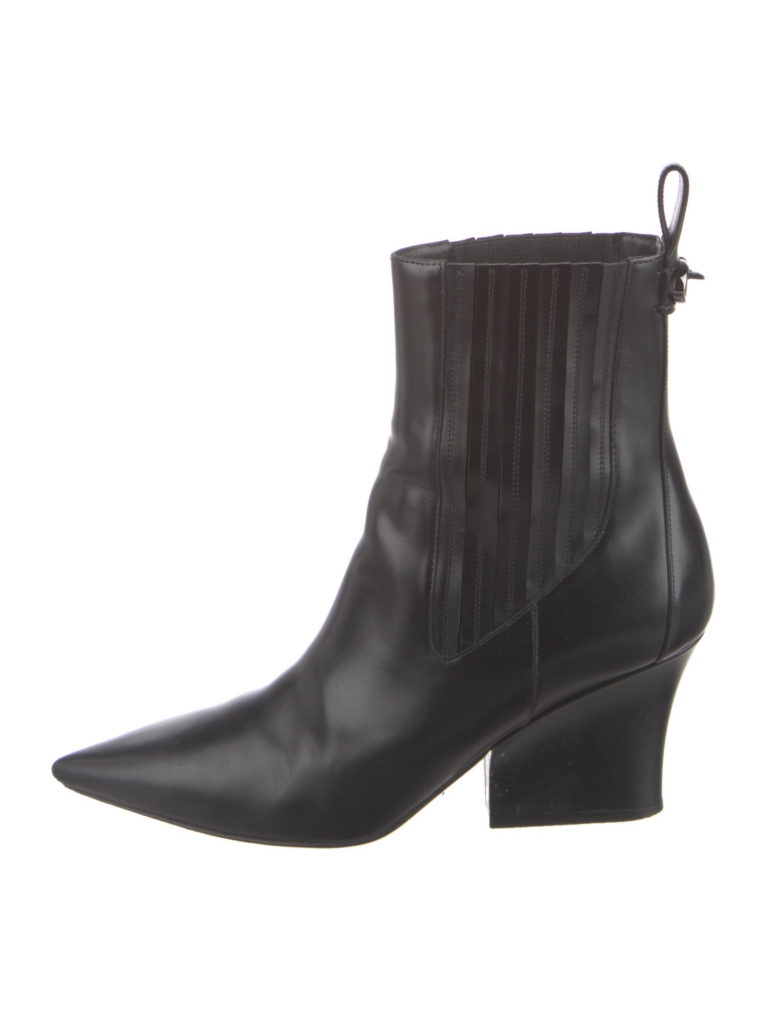 Valentino Rockstud Accents Leather Chelsea Boots