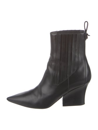 Valentino Rockstud Accents Leather Chelsea Boots