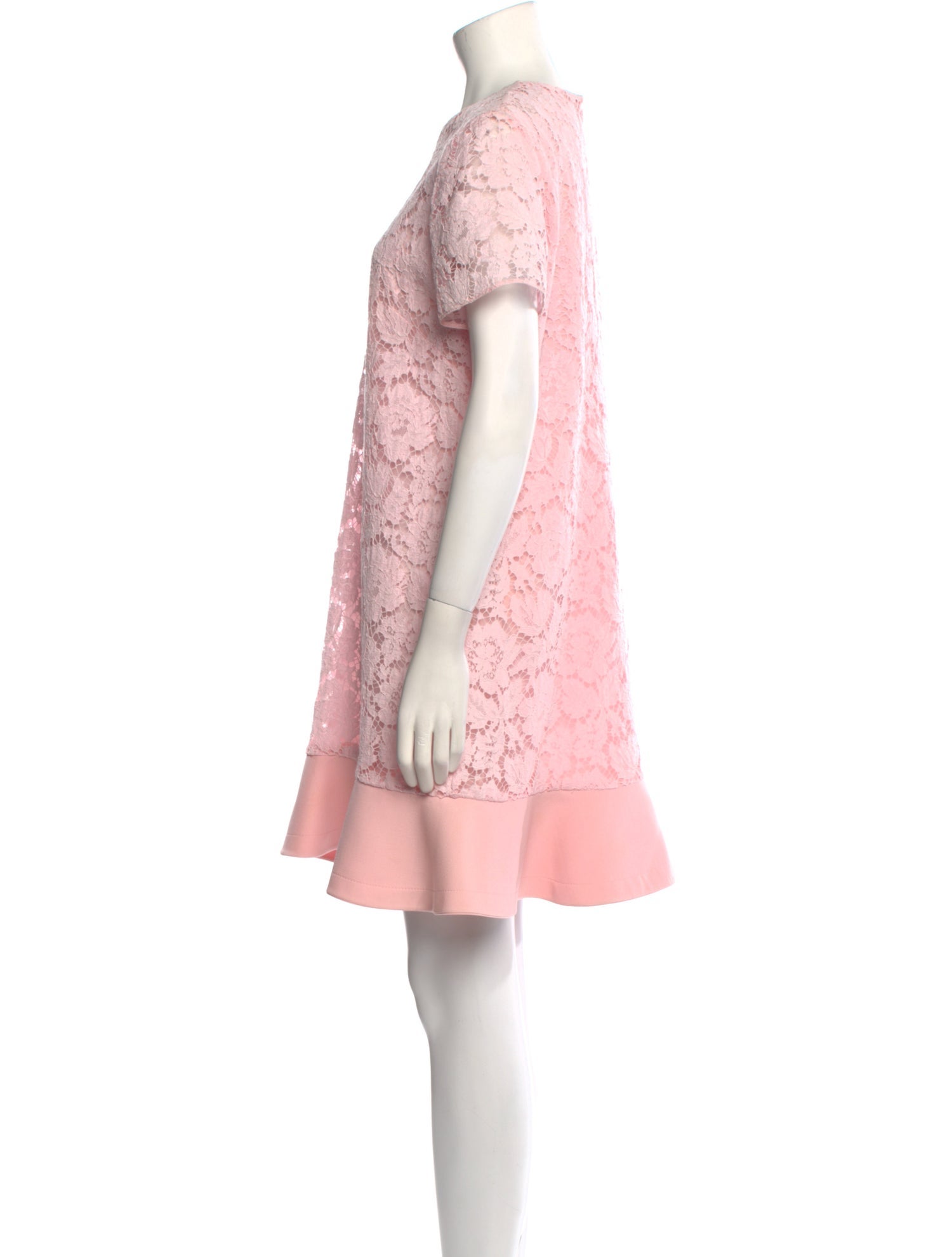 Valentino Lace Pattern Mini Dress