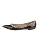 Valentino Rockstud Accents Patent Leather Ballet Flats