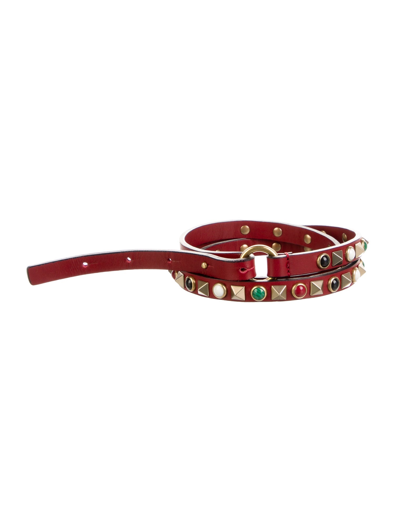 Valentino Skinny Leather Belt