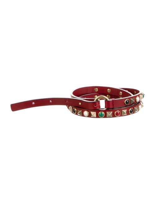 Valentino Skinny Leather Belt