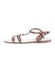 Valentino Rockstud Accents Rubber Gladiator Sandals