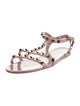Valentino Rockstud Accents Rubber Gladiator Sandals