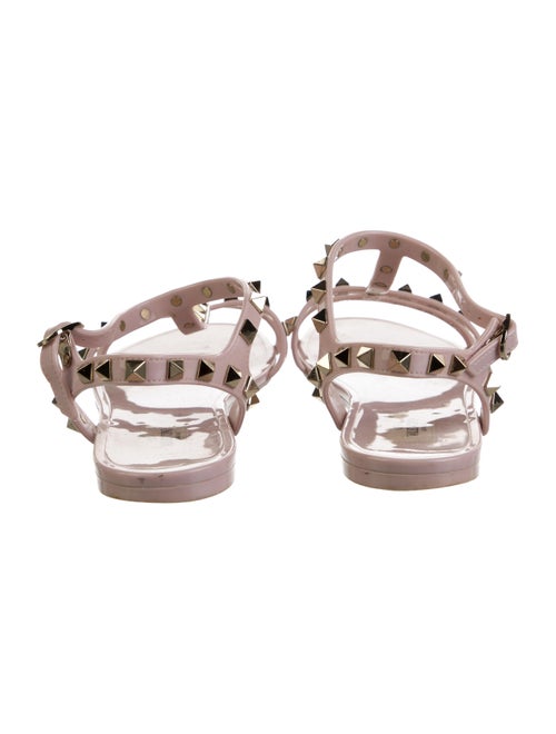 Valentino Rockstud Accents Rubber Gladiator Sandals