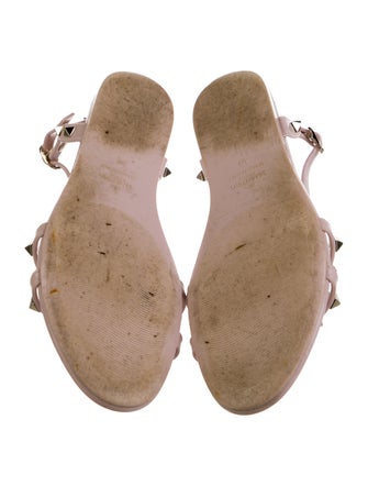 Valentino Rockstud Accents Rubber Gladiator Sandals