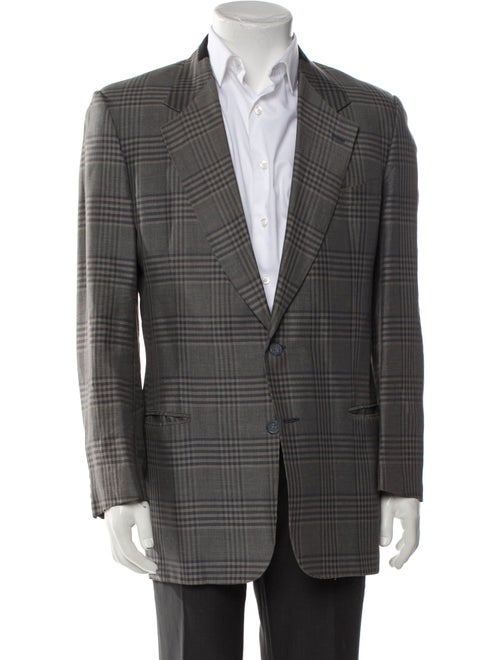 Valentino Plaid Print Blazer