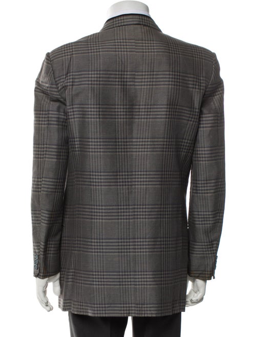 Valentino Plaid Print Blazer