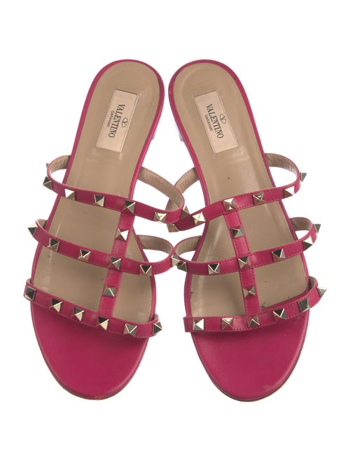 Valentino Rockstud Accents Leather Flats