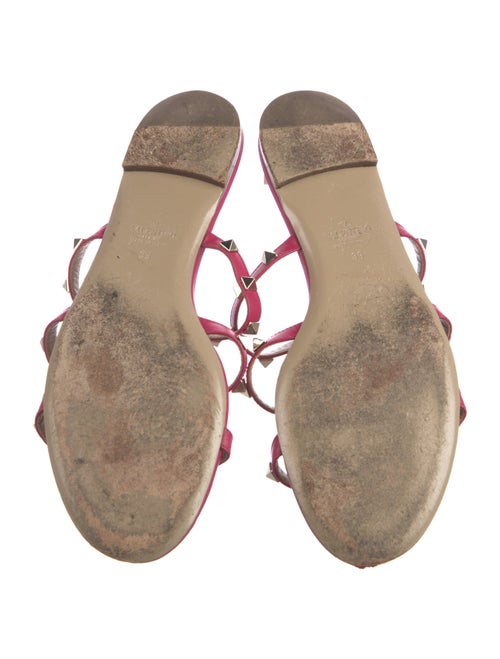 Valentino Rockstud Accents Leather Flats