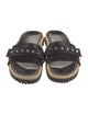 Valentino Rockstud Accents Leather Slides
