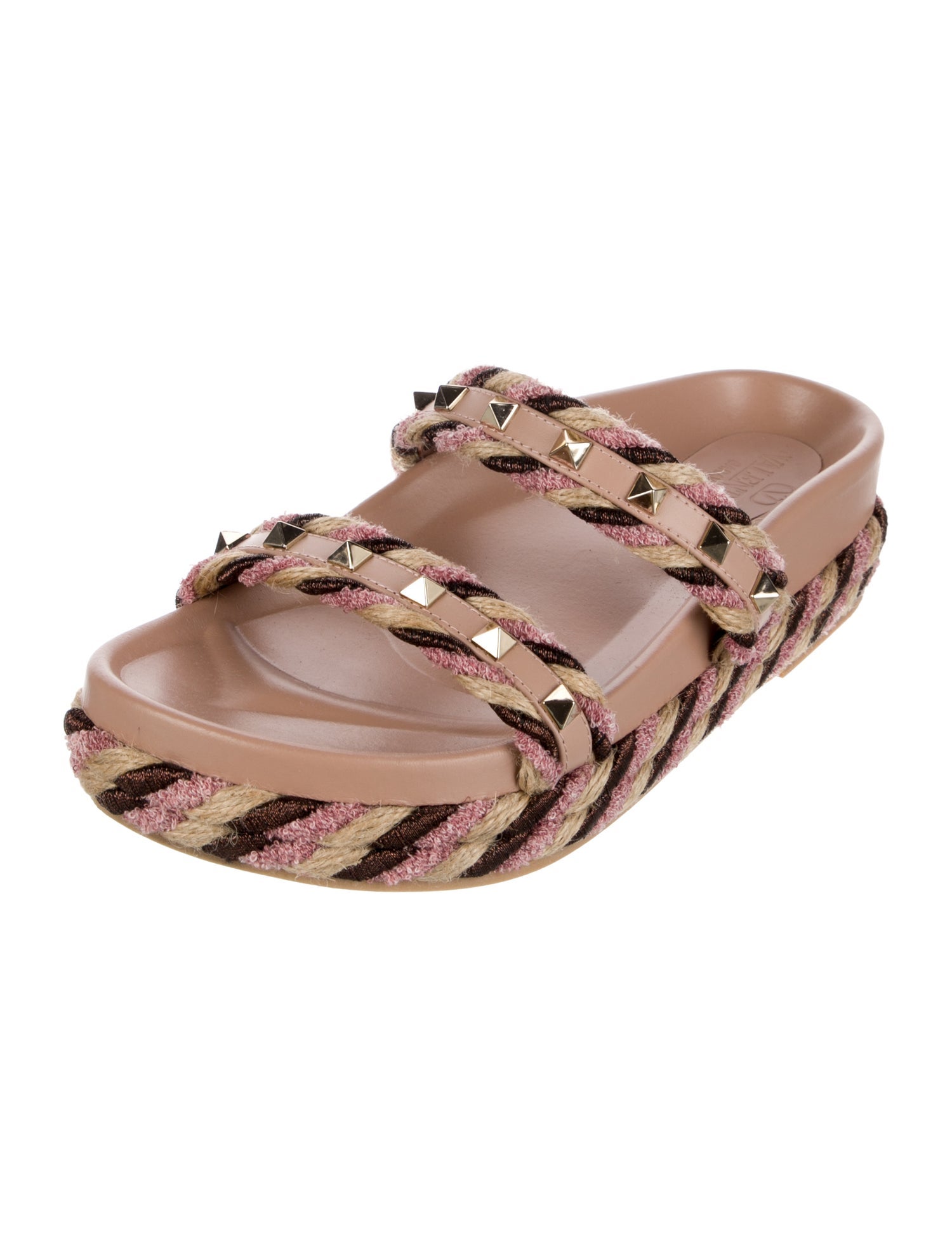 Valentino Rockstud Accents Slides