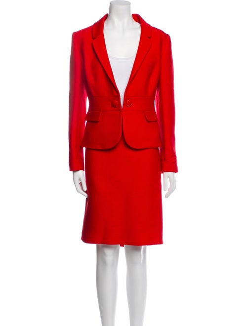 Valentino Virgin Wool Skirt Suit