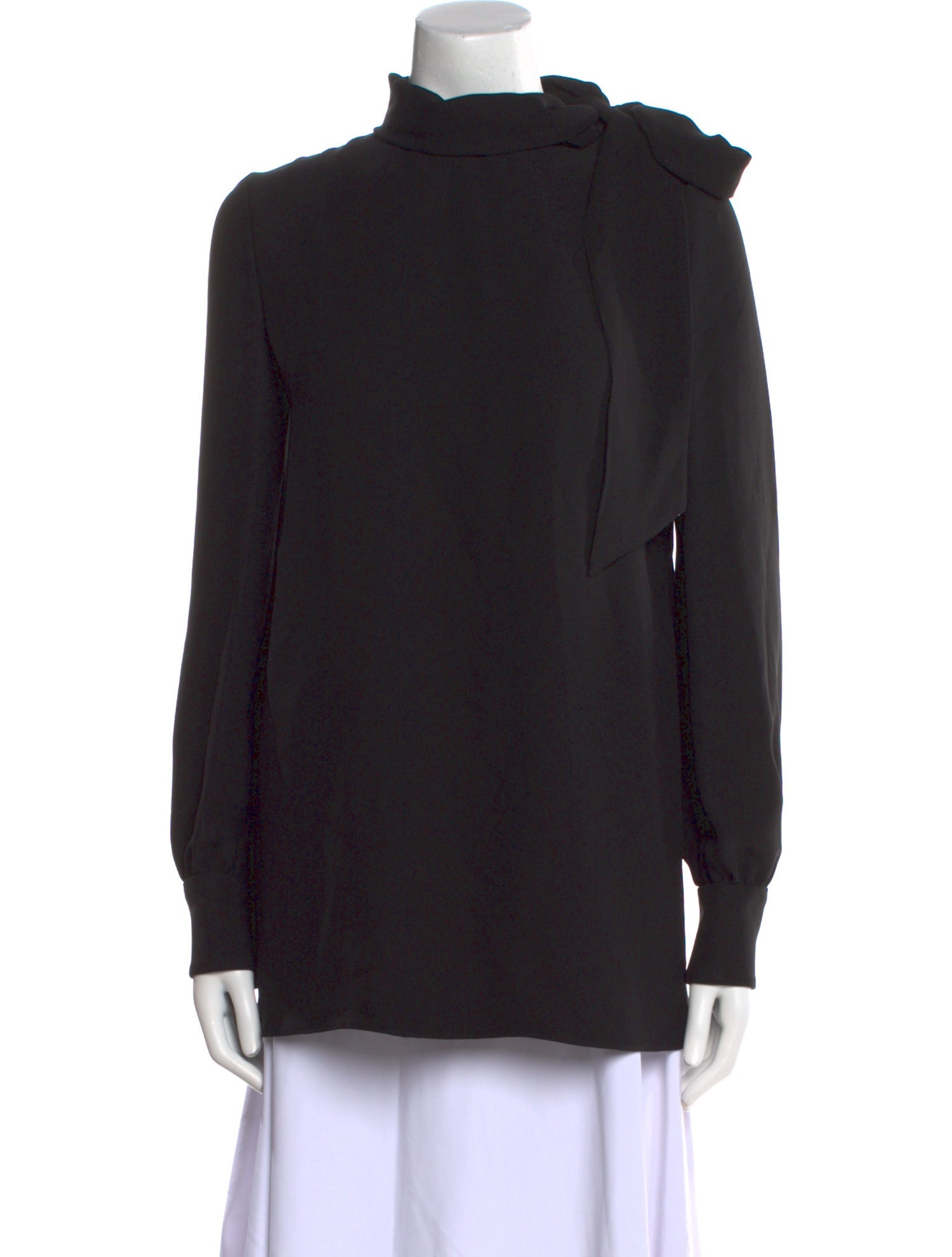 Valentino Silk Mock Neck Sweatshirt