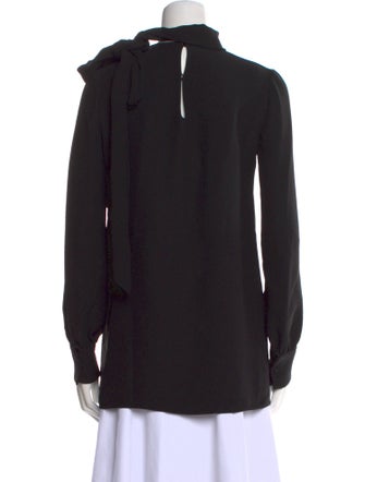 Valentino Silk Mock Neck Sweatshirt