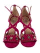 Valentino Rockstud Accents Suede Sandals