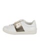 Valentino Rockstud Accents Leather Sneakers