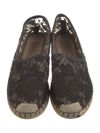 Valentino Lace Lace Pattern Espadrilles