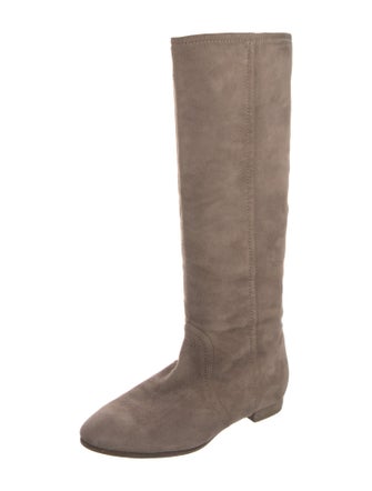 Valentino Suede Riding Boots