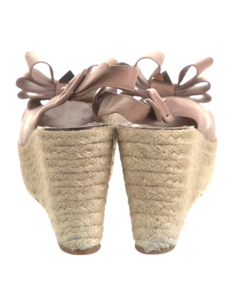 Valentino Rockstud Accents Leather Espadrilles