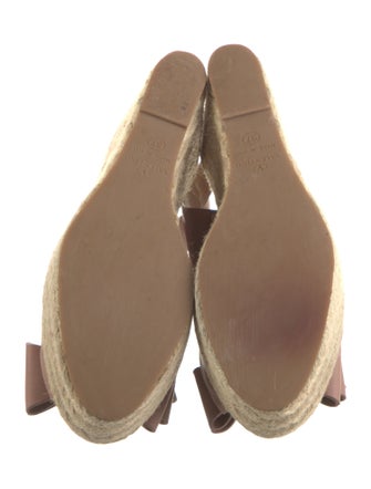 Valentino Rockstud Accents Leather Espadrilles