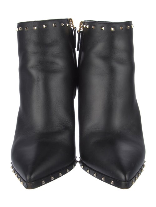 Valentino Rockstud Accents Leather Boots