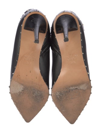 Valentino Rockstud Accents Leather Boots