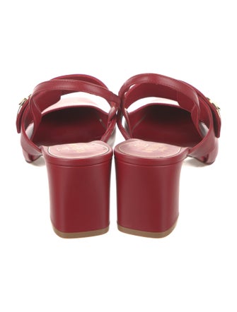 Valentino Leather Slingback Sandals