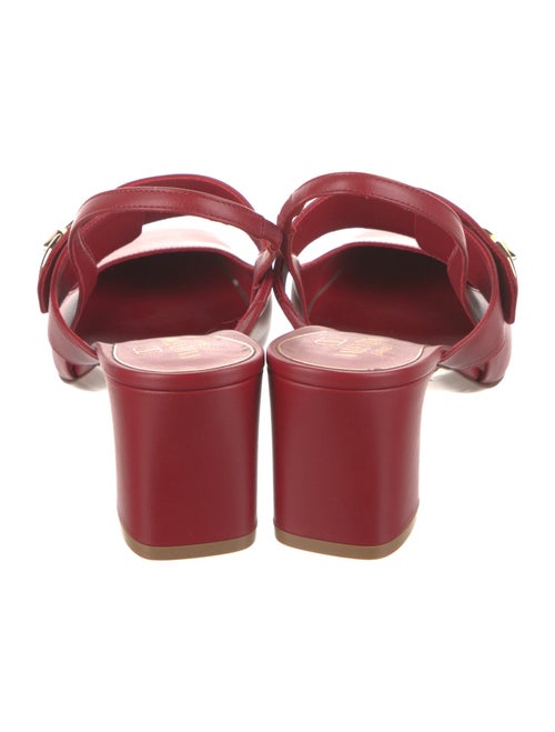 Valentino Leather Slingback Sandals
