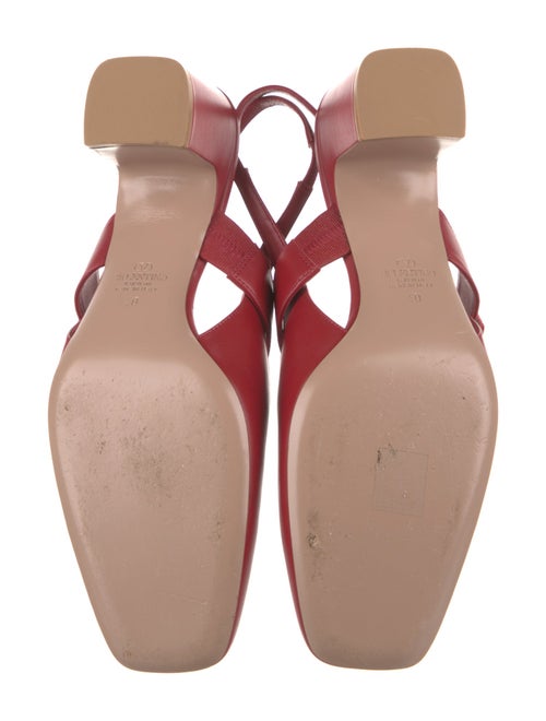 Valentino Leather Slingback Sandals