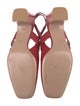Valentino Leather Slingback Sandals