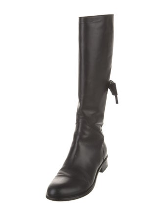 Valentino Leather Riding Boots